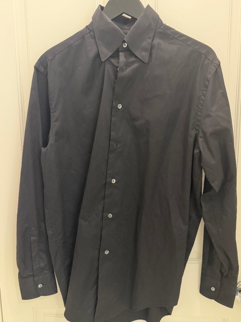 Vestimenta 100% Cotton Black Sport Shirt Size 15 1/2